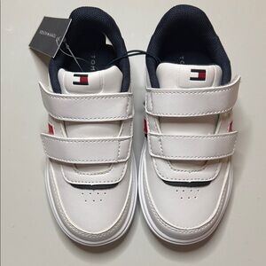 Tommy Hilfiger Kids White and Navy Sneakers